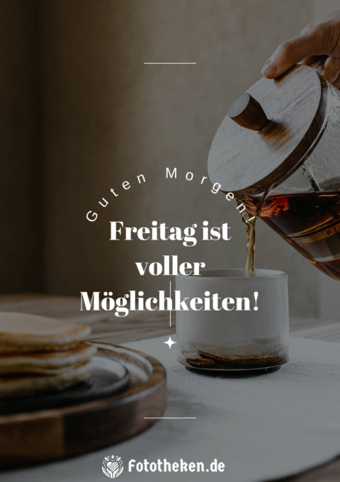 Guten Morgen! Freitag ist voller Möglichkeiten!