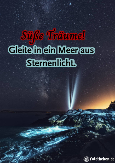 Süße Träume! Gleite in ein Meer aus Sternenlicht