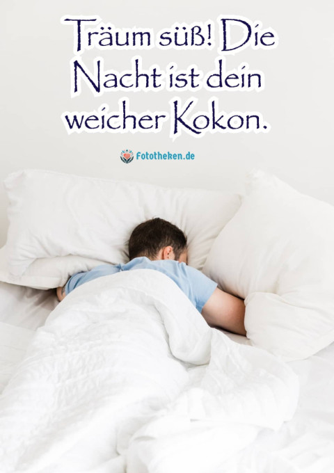 Träum süß! Die Nacht ist dein weicher Kokon