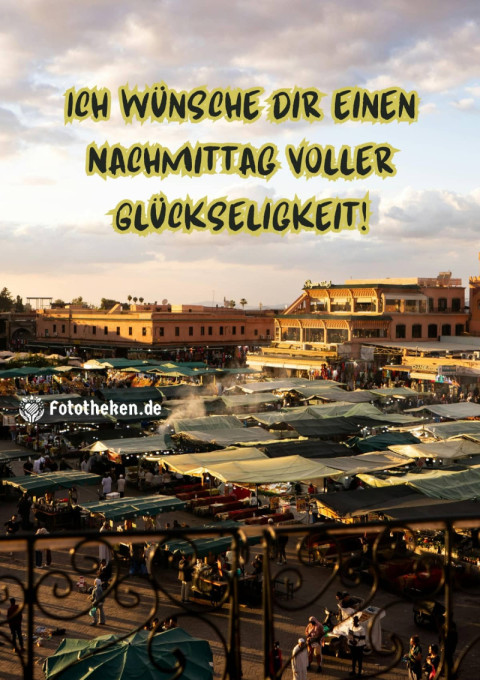 Ich wünsche dir einen Nachmittag voller Glückseligkeit!