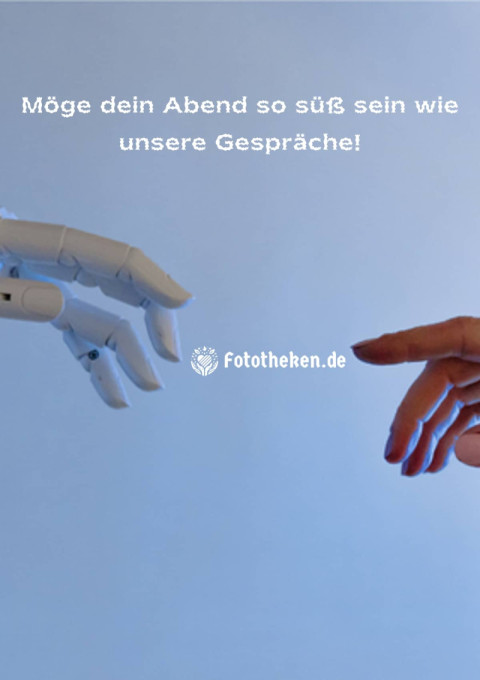 Möge dein Abend so süß sein wie unsere Gespräche!