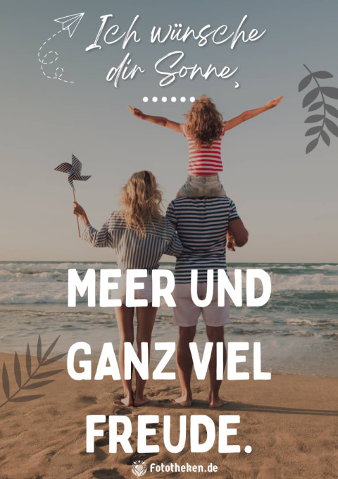 Ich wünsche dir Sonne, Meer und ganz viel Freude