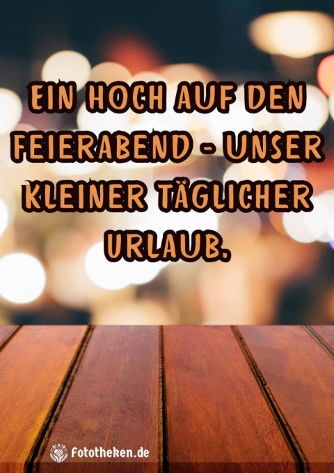 Ein Hoch auf den Feierabend – unser kleiner täglicher Urlaub