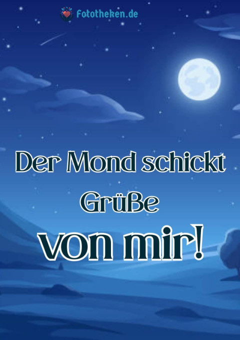 Der Mond schickt Grüße – von mir!