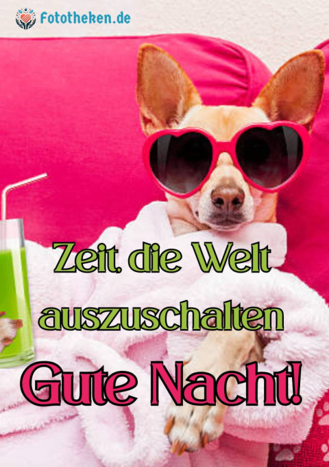 Zeit, die Welt auszuschalten  Gute Nacht!