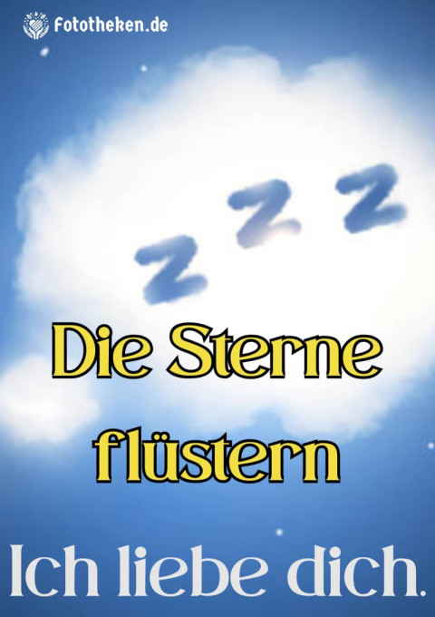 Die Sterne flüstern Ich liebe dich
