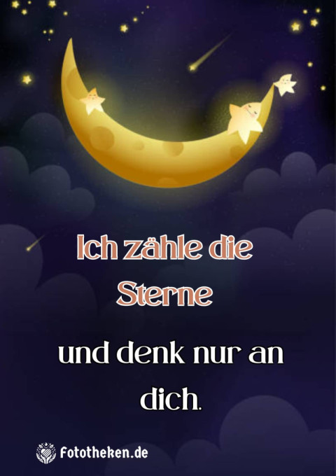 Ich zähle die Sterne – und denk nur an dich