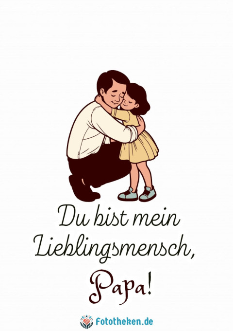 Du bist mein Lieblingsmensch, Papa!
