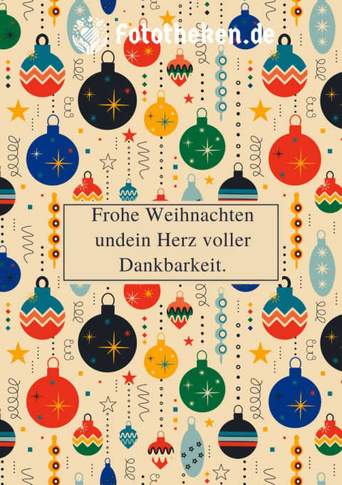 Frohe Weihnachten und ein Herz voller Dankbarkeit