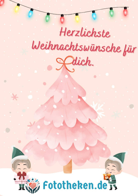 Herzlichste Weihnachtswünsche für dich