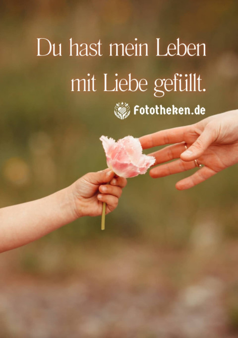 Du hast mein Leben mit Liebe gefüllt