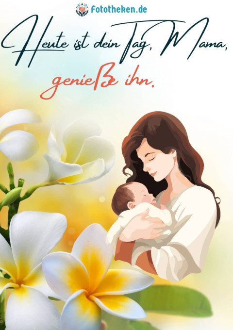 Heute ist dein Tag, Mama, genieße ihn