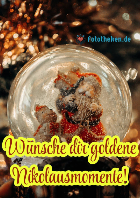 Wünsche dir goldene Nikolausmomente!