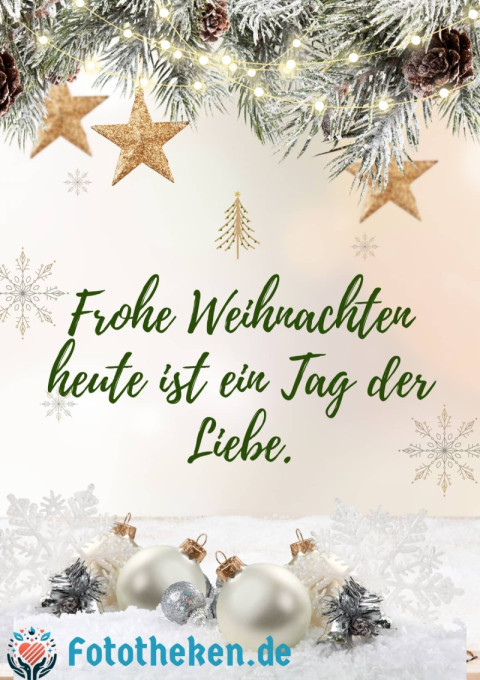 Frohe Weihnachten – heute ist ein Tag der Liebe
