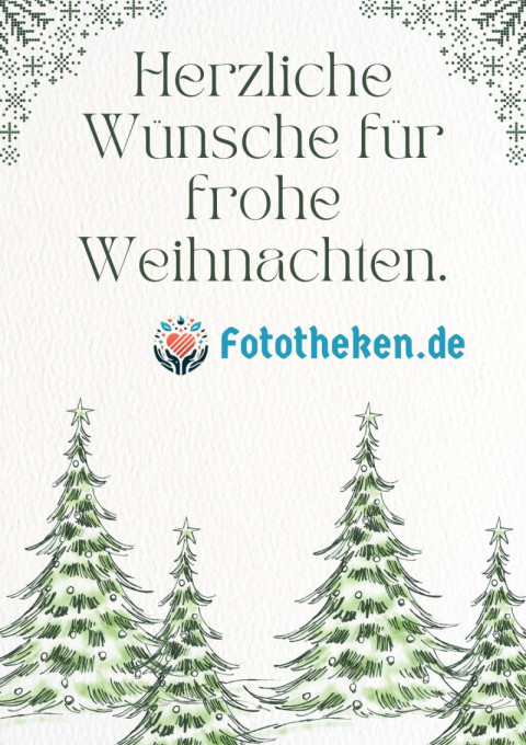 Herzliche Wünsche für frohe Weihnachten