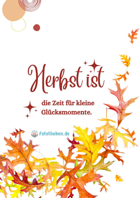 Herbst ist die Zeit für kleine Glücksmomente