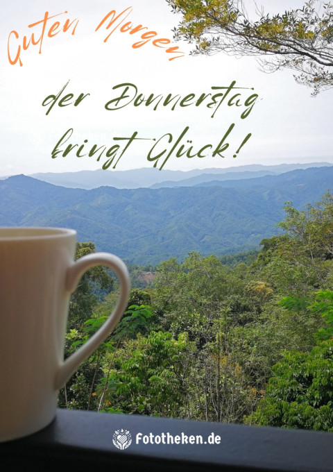 Guten Morgen, der Donnerstag bringt Glück!