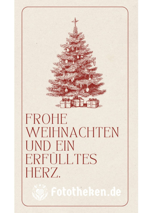 Frohe Weihnachten und ein erfülltes Herz