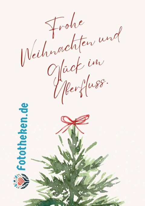 Frohe Weihnachten und Glück im Überfluss