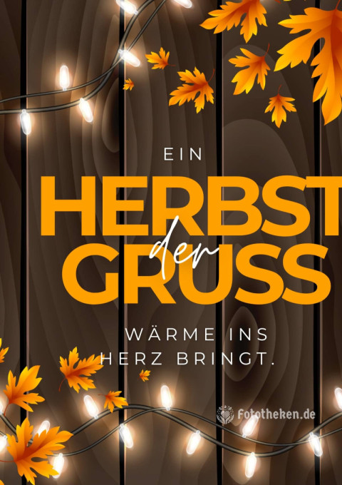 Ein Herbstgruß, der Wärme ins Herz bringt