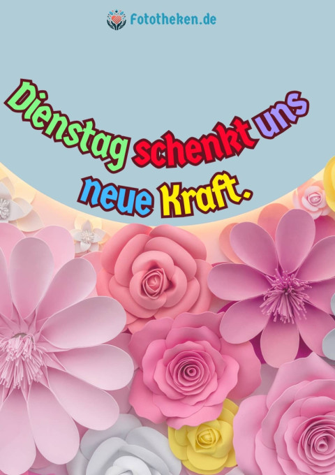Dienstag schenkt uns neue Kraft