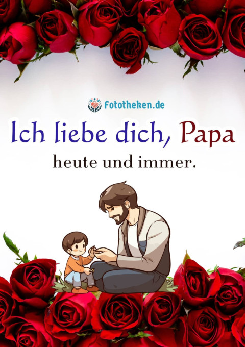 Ich liebe dich, Papa – heute und immer