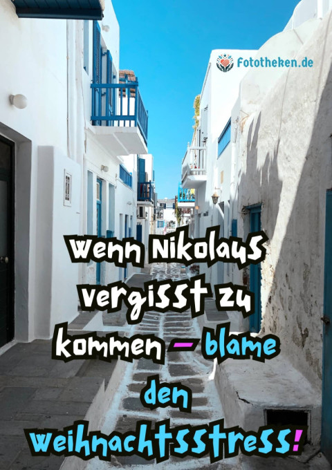 Wenn Nikolaus vergisst zu kommen – blame den Weihnachtsstress!