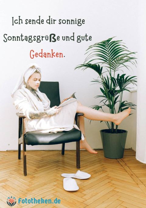 Ich sende dir sonnige Sonntagsgrüße und gute Gedanken