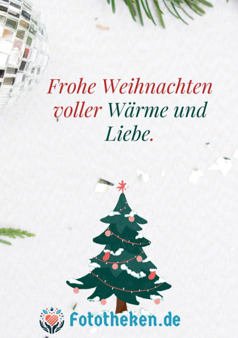 Frohe Weihnachten voller Wärme und Liebe