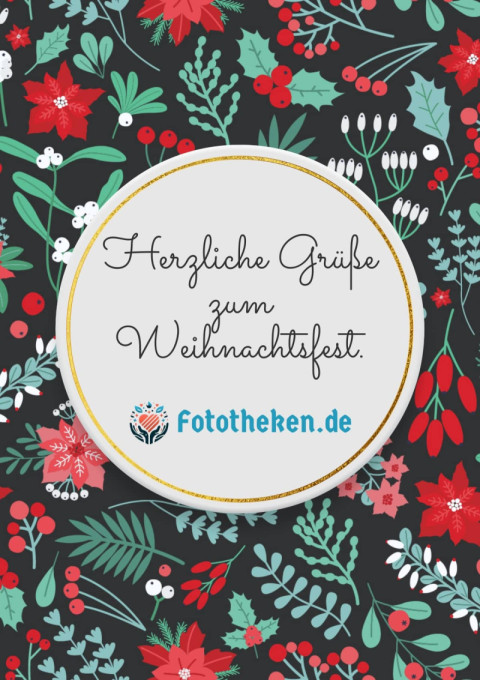 Herzliche Grüße zum Weihnachtsfest