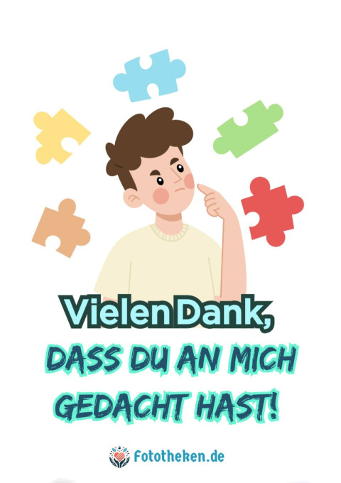 Vielen Dank, dass du an mich gedacht hast!