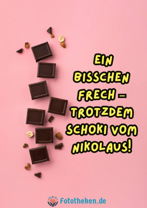Ein bisschen frech – trotzdem Schoki vom Nikolaus!