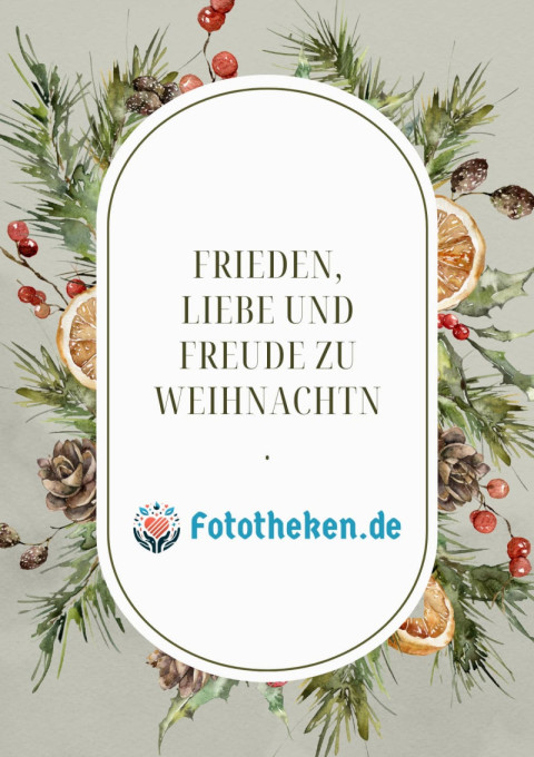 Frieden, Liebe und Freude zu Weihnachten