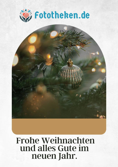 Frohe Weihnachten und alles Gute im neuen Jahr