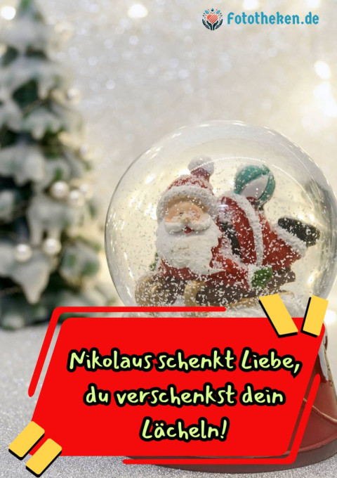 Nikolaus schenkt Liebe, du verschenkst dein Lächeln!
