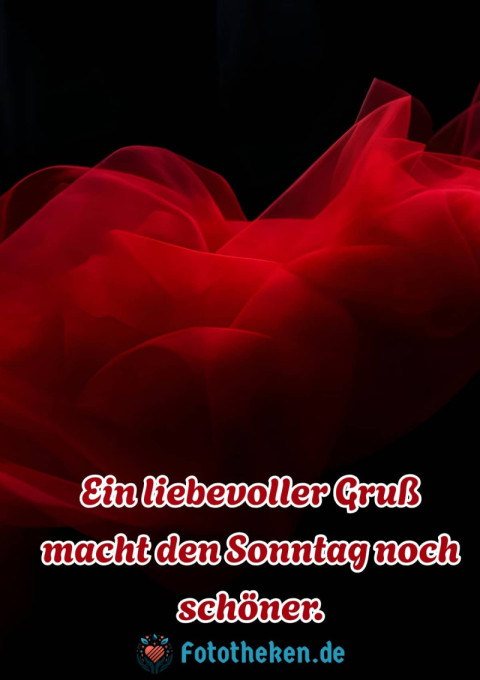 Ein liebevoller Gruß macht den Sonntag noch schöner