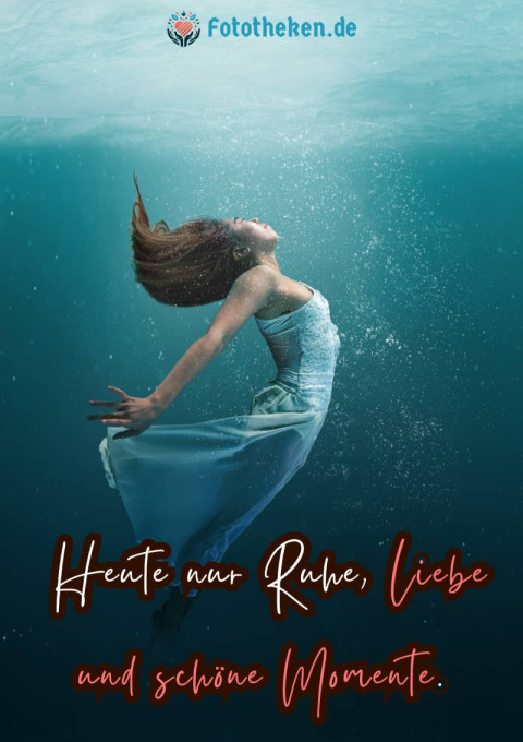 Heute nur Ruhe, Liebe und schöne Momente