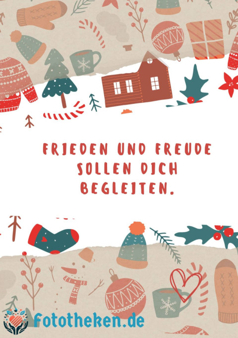 Frieden und Freude sollen dich begleiten