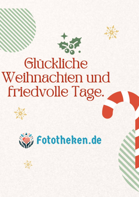 Glückliche Weihnachten und friedvolle Tage