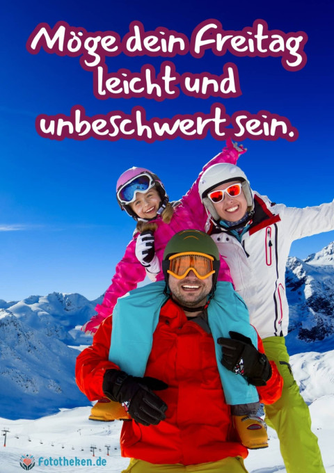 Möge dein Freitag leicht und unbeschwert sein