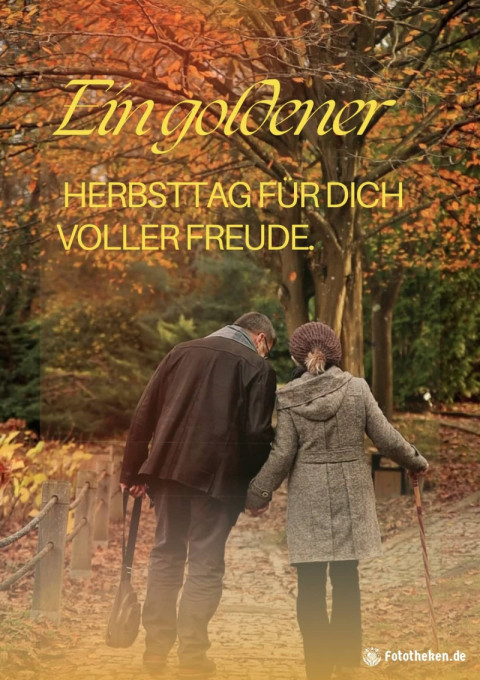 Ein goldener Herbsttag für dich voller Freude
