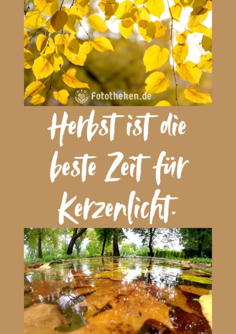 Herbst ist die beste Zeit für Kerzenlicht