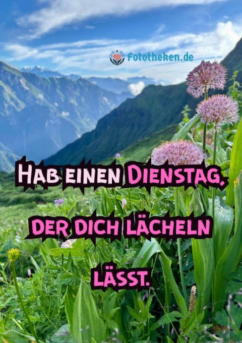 Dienstag ist wie ein frischer Atemzug