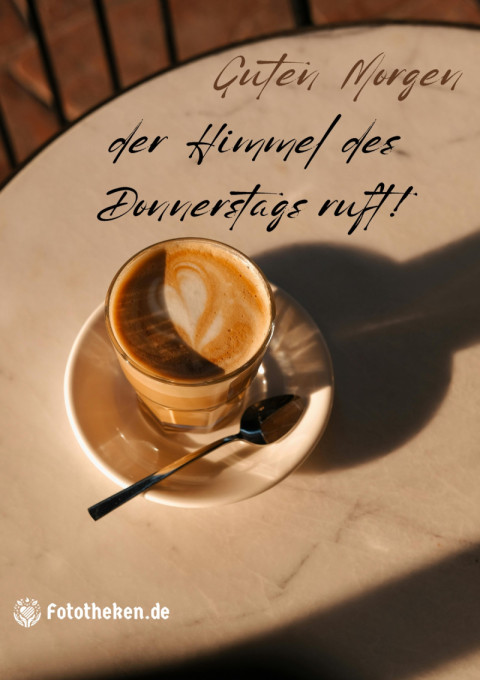 Guten Morgen, der Himmel des Donnerstags ruft!