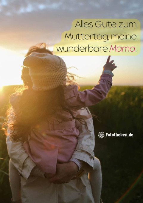 Alles Gute zum Muttertag, meine wunderbare Mama
