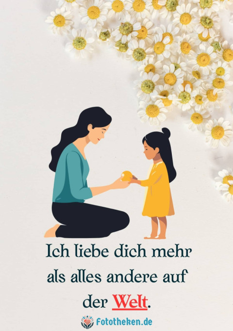 Ich liebe dich mehr als alles andere auf der Welt