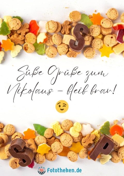 Süße Grüße zum Nikolaus – bleib brav! ?