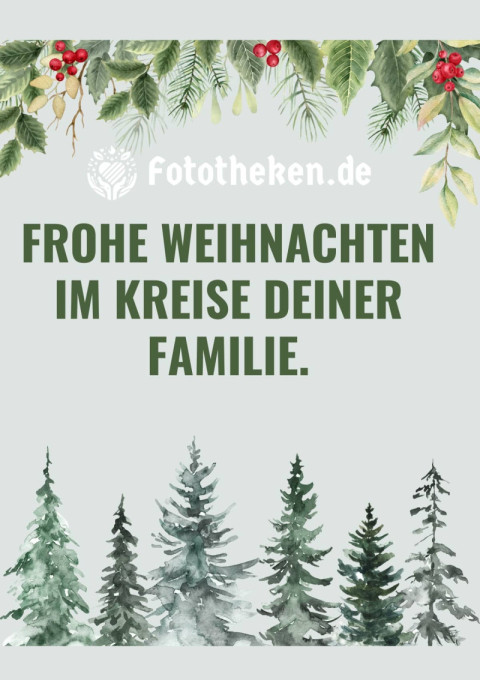 Frohe Weihnachten im Kreise deiner Familie