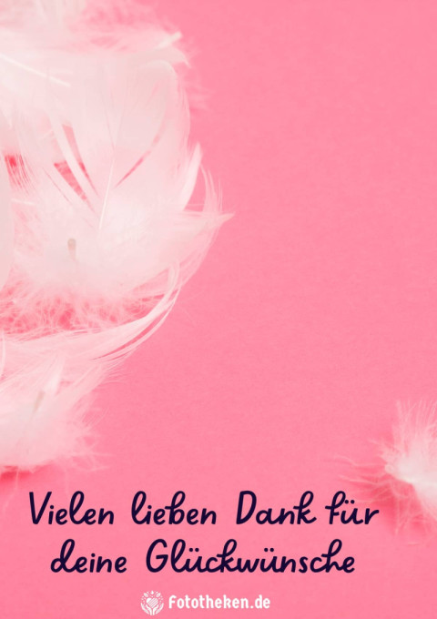 Vielen lieben Dank für deine Glückwünsche