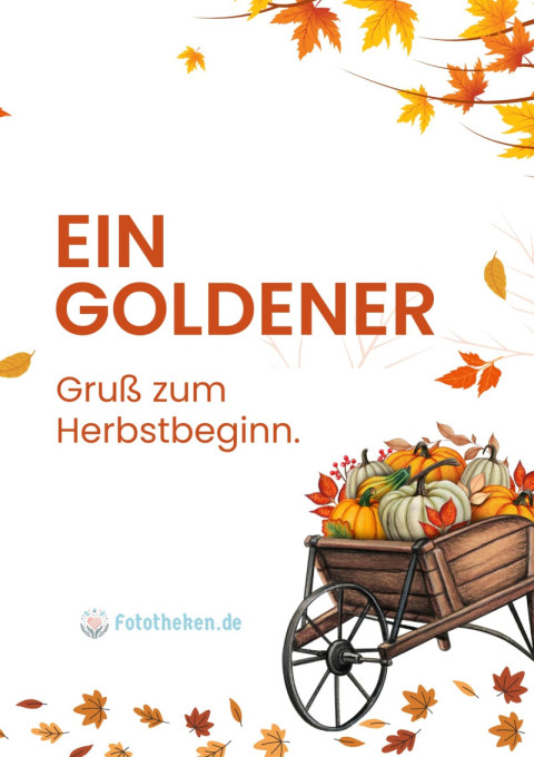 Ein goldener Gruß zum Herbstbeginn